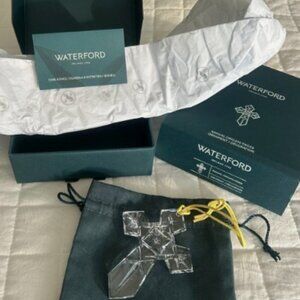 NEW IN BOX WATERFORD CHRISTMAS ANNUAL ORIGAMI CROSS ORNAMENT #1071512